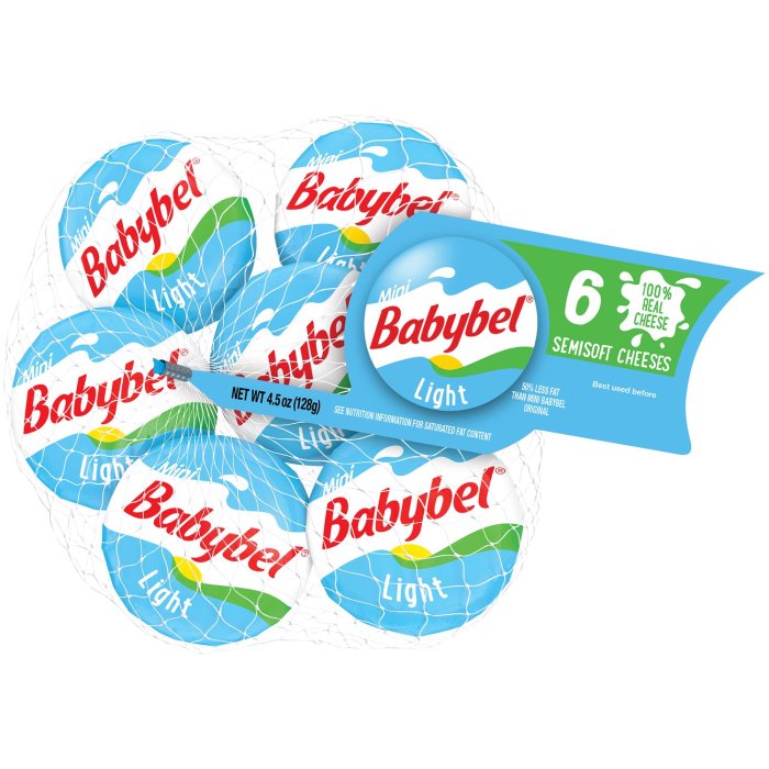 Babybel cheese nutrition light