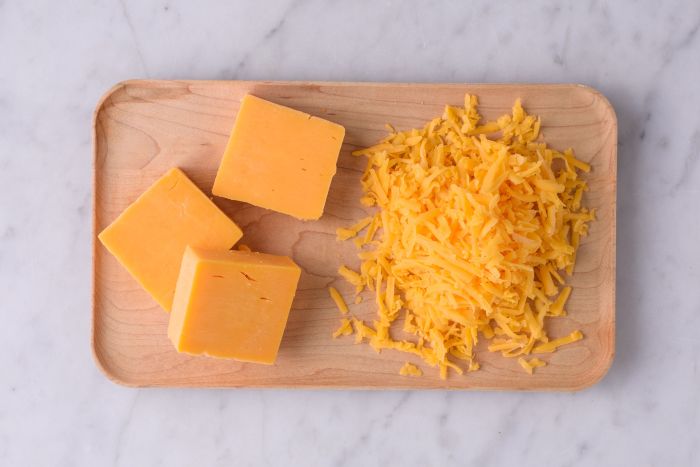 Cheddar cheese nutrition facts label