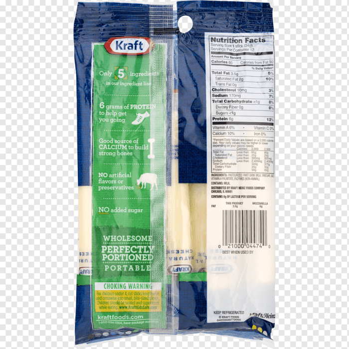 Kraft string cheese nutrition facts