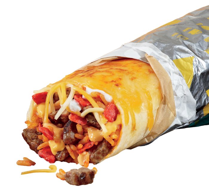 Steak grilled cheese burrito nutrition