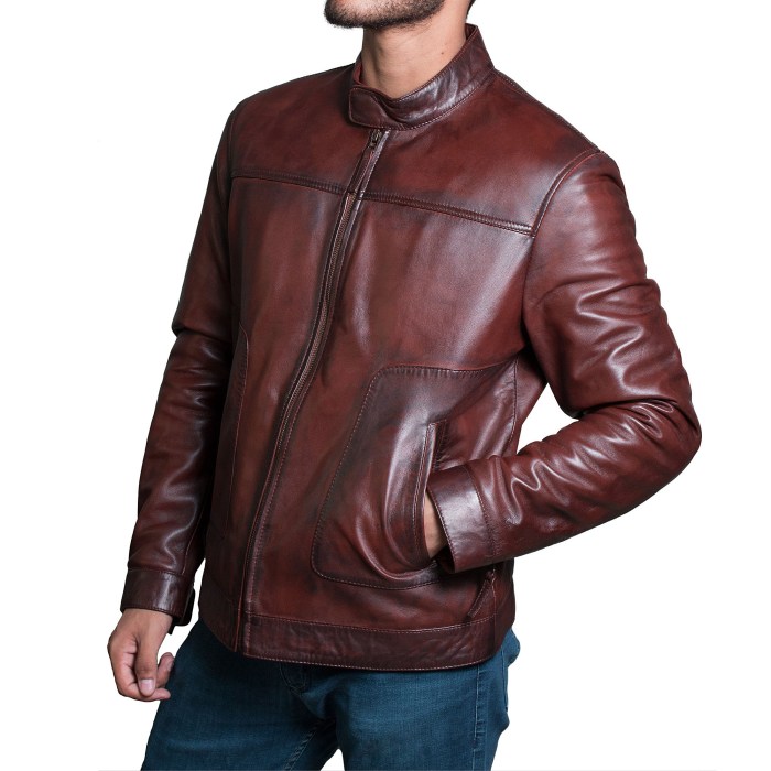 Mens fashion brown jacket