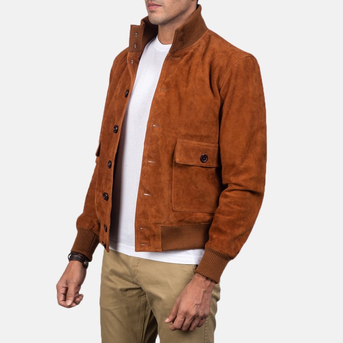 Mens fashion brown jacket