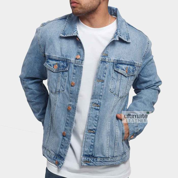 Denim jacket men fashion