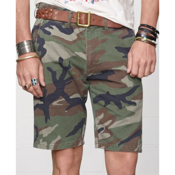 Camo shorts mens fashion