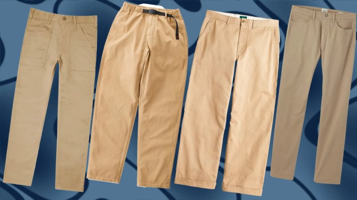 Khaki pants mens fashion