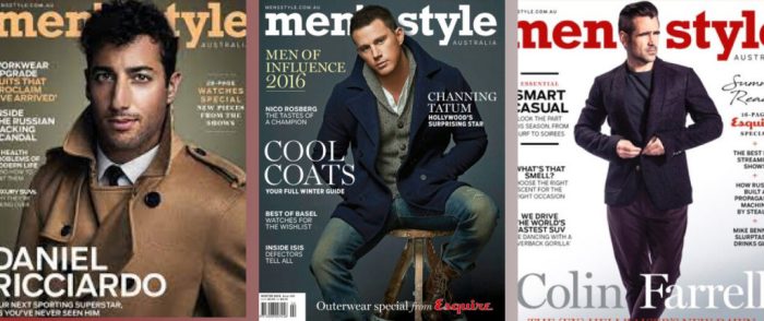 Fashion magazines for men