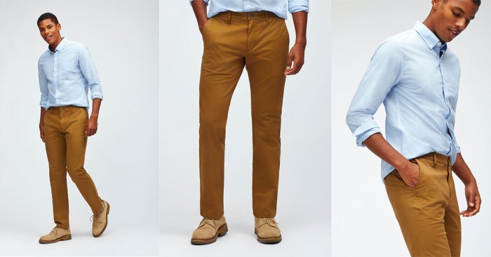 Khaki pants mens fashion